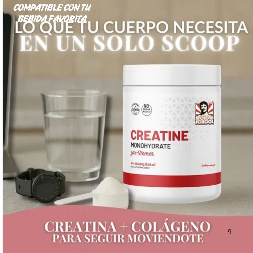 CREATINA MONOHIDRATO OLD SCHOOL –ORIGINAL Resultados Visibles