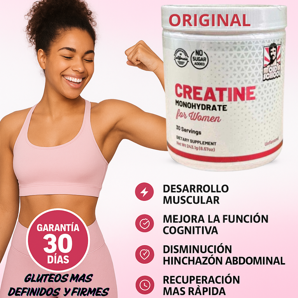 CREATINA MONOHIDRATO OLD SCHOOL –ORIGINAL Resultados Visibles