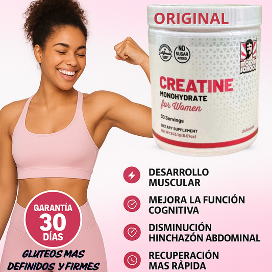 CREATINA MONOHIDRATO OLD SCHOOL –ORIGINAL Resultados Visibles